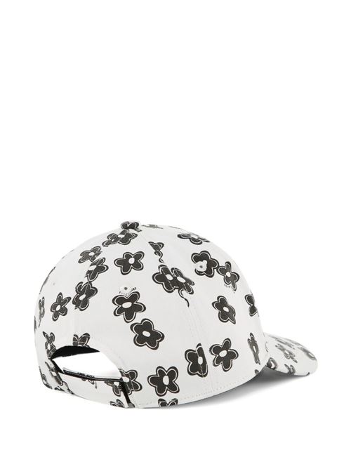 Cappello bambina Marc Jacobs bianco con fiori MARC JACOBS Kids | W60839126